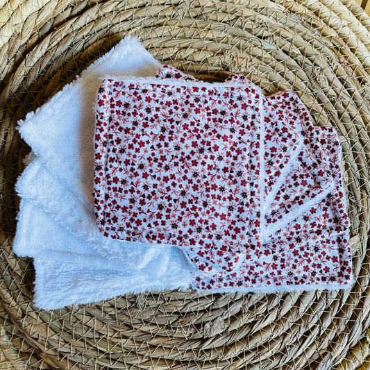 Lingettes lavables en coton bambou